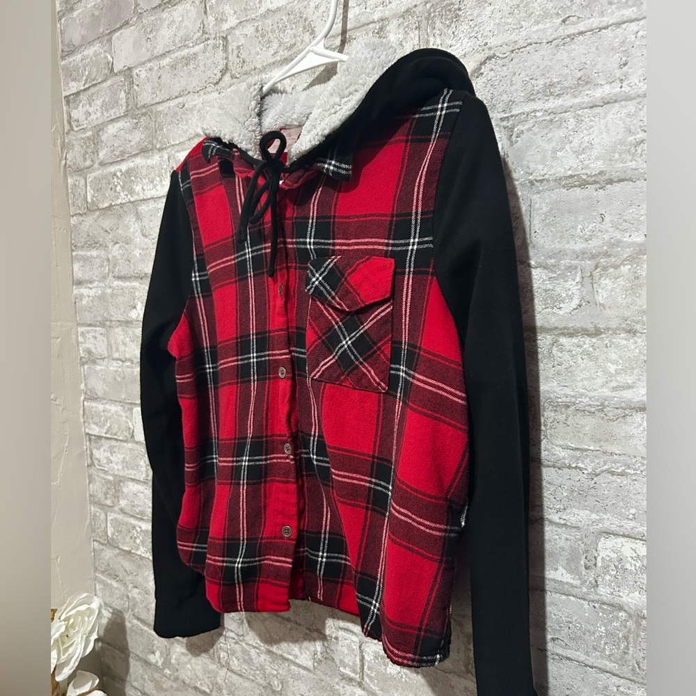 Red and Black Plaid Jacket